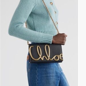 SOLD ✨ Chloe Script Logo Hardware Shoulder Bag w/ dust bag ✨